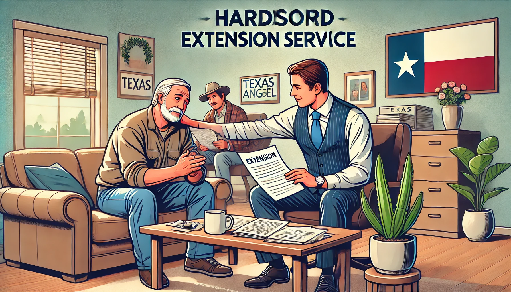 Explaining the hardship extension program to a tenant that is facing eviction